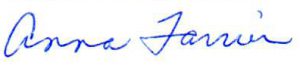 Anna Farrier Signature